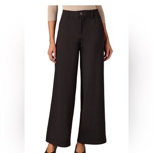 Wit & Wisdom Black Luxe Touch Skyrise Wide Leg Denim